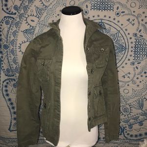 Green army jacket